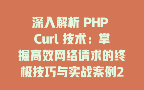 深入解析 PHP Curl 技术：掌握高效网络请求的终极技巧与实战案例2025年 一