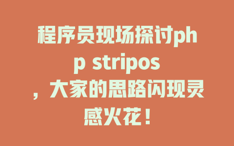 程序员现场探讨php stripos，大家的思路闪现灵感火花！-SEO论坛-分享经验-东莞市快语信息咨询有限公司