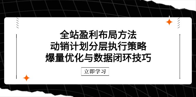 全站盈利布局方法：动销计划分层执行策略，爆量优化与数据闭环技巧-SEO论坛-分享经验-东莞市快语信息咨询有限公司