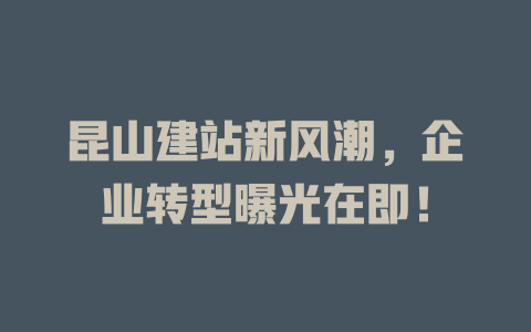 昆山建站新风潮，企业转型曝光在即！-SEO论坛-分享经验-东莞市快语信息咨询有限公司