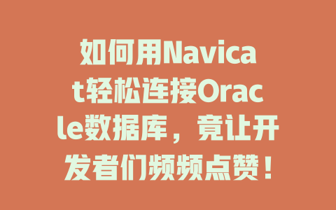 如何用Navicat轻松连接Oracle数据库，竟让开发者们频频点赞！-SEO论坛-分享经验-东莞市快语信息咨询有限公司