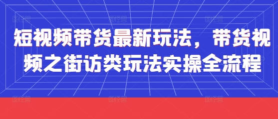 短视频带货最新玩法，带货视频之街访类玩法实操全流程-SEO论坛-分享经验-东莞市快语信息咨询有限公司