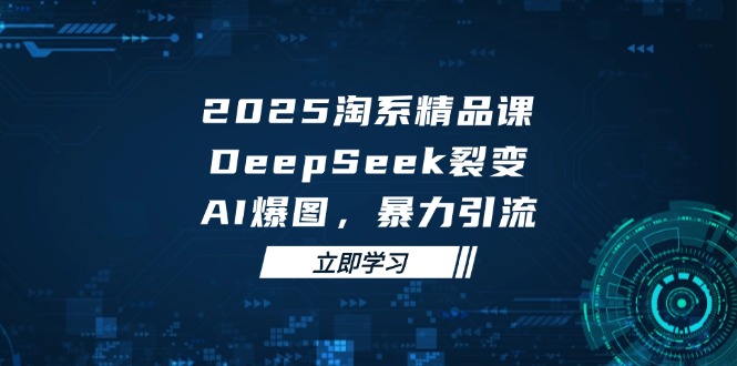 2025 淘系精品课，DeepSeek 裂变，AI 爆图，暴力引流-SEO论坛-分享经验-东莞市快语信息咨询有限公司
