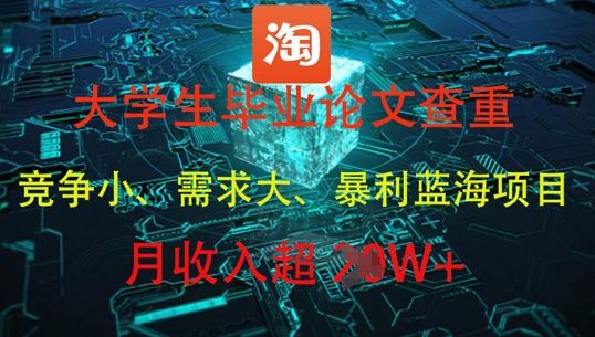 大学生毕业论文查重，暴利蓝海项目，月收入过1W+-SEO论坛-分享经验-东莞市快语信息咨询有限公司