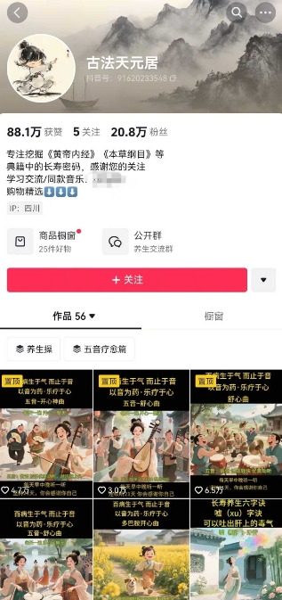 古法五音养生教程，五音疗愈的视频的制作方法，2-4小时就能学会，作者10天涨粉10W-SEO论坛-分享经验-东莞市快语信息咨询有限公司