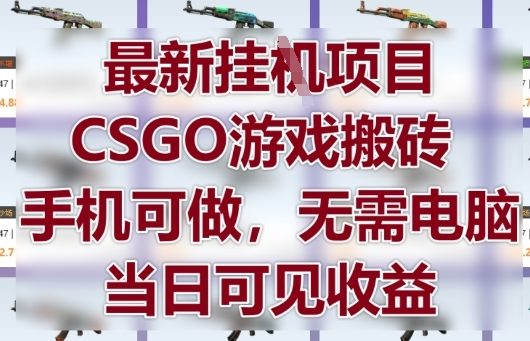 最新挂G项目，CSGO游戏搬砖，手机可做，无需电脑，当日见收益【揭秘】-SEO论坛-分享经验-东莞市快语信息咨询有限公司
